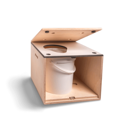 Scatola toilette a secco (senza facciata) coperchio amovibile