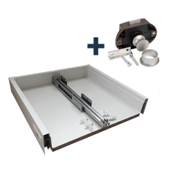 Cassetto + guide + pulsante